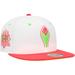 Men's New Era White/Coral Atlanta Braves 150th Anniversary Strawberry Lolli 59FIFTY Fitted Hat