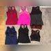 Lululemon Athletica Tops | 7 Lululemon Athleta Zobha Workout Tops And Sports Bras. Great Condition Free Bag | Color: Black/Pink | Size: 6