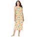 Plus Size Women's Long Sleeveless Sleepshirt by Dreams & Co. in Yellow Cats (Size 5X/6X) Nightgown