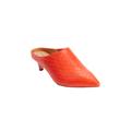 Extra Wide Width Women's The Camden Mule by Comfortview in Red Orange (Size 7 WW)