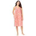 Plus Size Women's Print Sleeveless Square Neck Lounger by Dreams & Co. in Sweet Coral Floral Animal (Size 6X)