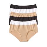 Plus Size Women's Cotton 3-Pack Color Block Full-Cut Brief by Comfort Choice in Basic Assorted (Size 11) Underwear