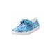 Plus Size Women's The Anzani Slip On Sneaker by Comfortview in Pretty Turquoise Paisley (Size 7 W)