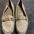 Coach Shoes | Coach Leather Loafers | Color: Cream | Size: 7.5