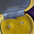 Gucci Jewelry | 18k White Gold Gg Running Diamond Stud Earrings | Color: Silver | Size: Os