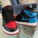 Nike Shoes | Air Jordan 1 Retro High | Color: Blue/Red | Size: 7.5