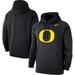 Men's Nike Black Oregon Ducks Primary Logo Club Pullover Hoodie