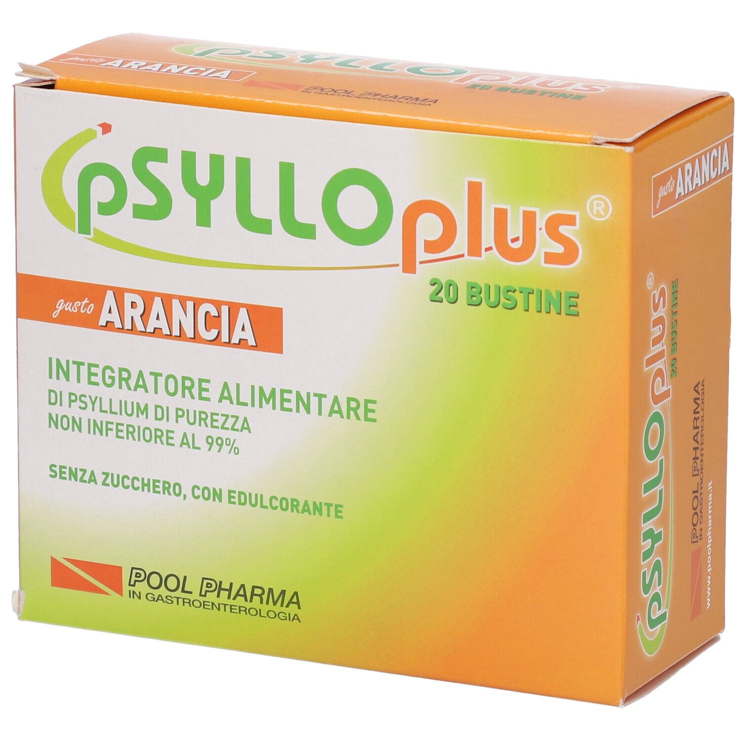 Psyllo Plus Arancia 20 Bustine 20x4,3 g Polvere per soluzione orale