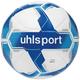 uhlsport Fussball Attack ADDGLUE Fussball Soccer Spielball Trainingsball - mit Neuer ADDGLUE-Technologie - Weiß/Royal/Blau - für Jugend und Aktive - FIFA Basic, 5