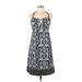 American Eagle Outfitters Casual Dress: Blue Damask Dresses - Women's Size 6