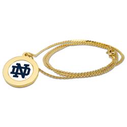 Women's Gold Notre Dame Fighting Irish Logo Pendant Necklace