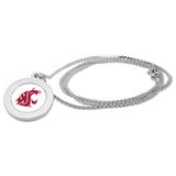Women's Silver Washington State Cougars Logo Pendant Necklace