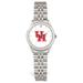 Women's Silver Houston Cougars Logo Medallion Rolled Link Bracelet Wristwatch