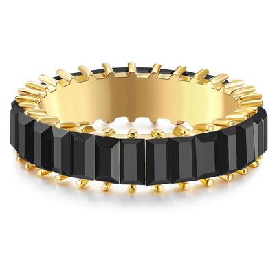 Yokoamii Ring Metall-Legierung Glaskristall in Gelbgold 50 Damen Image