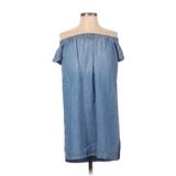 Cloth & Stone Casual Dress: Blue Dresses - Women's Size X-Small