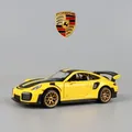 Caipo-Jouet de voiture en alliage pour enfants Porsche 911 GT2 RS Smile Collection de voitures en