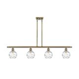 Innovations Lighting Bruno Marashlian Small Deco Swirl 46 Inch 4 Light Linear Suspension Light - 516-4I-AB-G1213-6-LED