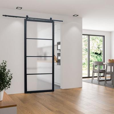 Schulte - Glasschiebetür Loftstyle offene Laufschiene 900 x 2150 mm satiniert beidseitiger Softclose Image