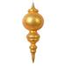 Vickerman 690758 - 10" Matte Antique Gold Cone Christmas Tree Ornament (2 Pack) (MT224530)