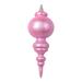 Vickerman 690802 - 10" Matte Pink Cone Christmas Tree Ornament (2 Pack) (MT224579)
