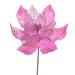 Vickerman 701133 - 11" Pink Velvet Glitter Mesh Poinsettia Spray (6 Pack) (QG227979)