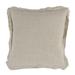 22 x 22 Modern Throw Pillow, Stonewashed, Self Flange, Cotton Linen, Gray - Grey
