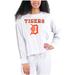Women's Concepts Sport Cream/Gray Detroit Tigers Pendant French Terry Long Sleeve Top