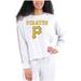 Women's Concepts Sport Cream/Gray Pittsburgh Pirates Pendant French Terry Long Sleeve Top