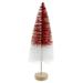 Northlight Seasonal Glittered Red & White Sisal Tabletop Christmas Tree Wood in Brown/Red/White | 12 H x 4 W x 4 D in | Wayfair NORTHLIGHT TR94455