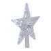 Northlight Seasonal 8.5" LED Lighted Clear 5 Point Star Christmas Tree Topper White Lights Plastic in Gray | 8.5 H x 13 W x 13 D in | Wayfair