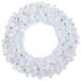 Northlight Seasonal Pre-Lit Woodbury White Pine Artificial Christmas Wreath Traditional Faux in Green | 5 H x 5 W x 22 D in | Wayfair