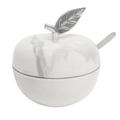 Godinger Silver Art Co Marble Silver Apple Jam Jar Metal in White | 5 H x 5 W x 5 D in | Wayfair 96770