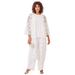 Plus Size Women's Three-Piece Lace Duster & Pant Suit by Roaman's in White (Size 22 W)