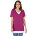 Plus Size Women's Layered-Look Tunic by Woman Within in Raspberry (Size M)