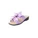 Extra Wide Width Women's The Paula Sandal by Comfortview in Purple (Size 9 WW)