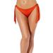 Plus Size Women's Side Tie Swim Brief by Swimsuits For All in Chili Shimmer (Size 18)