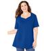 Plus Size Women's Suprema® Sweetheart Tee by Catherines in Dark Sapphire (Size 4X)