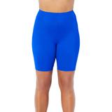 Plus Size Women's Chlorine Resistant Long Bike Short Swim Bottom by Swimsuits For All in Royal (Size 20)
