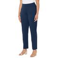 Plus Size Women's Liz&Me® Slim Leg Ponte Knit Pant by Liz&Me in Navy (Size 2X)