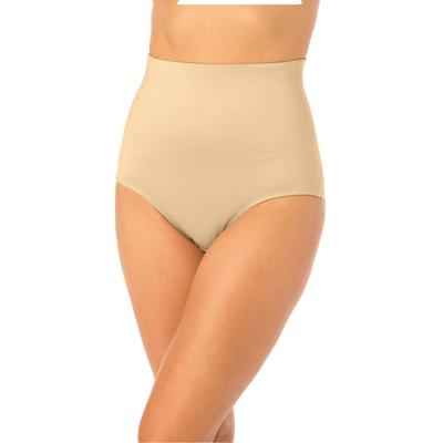 Plus Size Women's Power Shaper Firm Control High Waist Shaping Brief by Secret Solutions in Nude (Size 1X) Body Shaper