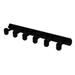 Allied Brass Tango 6 Position Wall Mounted Hook Rack Metal in Black | 1.6 H x 15.5 W x 3.2 D in | Wayfair TA-20-6-BKM