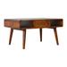 Loon Peak® Cortazal Solid Wood 4 Legs Coffee Table w/ Storage Wood in Brown | 17.72 H x 33.46 W x 21.65 D in | Wayfair