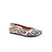 Extra Wide Width Women's Sandy Adjustable Back Slip On Clog by SoftWalk in Black White Snake (Size 10 WW)