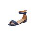Extra Wide Width Women's The Alora Sandal by Comfortview in Navy (Size 8 WW)