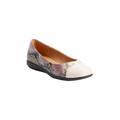 Wide Width Women's The Fay Slip On Flat by Comfortview in Pink Multi (Size 8 W)