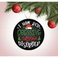 The Holiday Aisle® Obsessed w/ Christmas Tree Holiday Shaped Ornament Ceramic/Porcelain in Black/Green/White | 0.4 D in | Wayfair