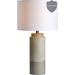 Latitude Run® Concrete Table Lamp Concrete/Fabric in Gray/White | 26 H x 12 W x 12 D in | Wayfair 239A5DDFF63C4DABB43AFEC61DDDA224