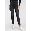 Skinny-fit-Jeans LEVI'S "720 High Rise" Gr. 26, Länge 30, schwarz (black) Damen Jeans Röhrenjeans