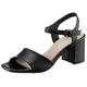 Sandalette TAMARIS Gr. 38, schwarz Damen Schuhe Sandaletten