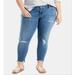 Levi's Jeans | Levi's Juniors Ripped Plus Size Skin All Or Nothing Size 16w | Color: Blue | Size: 16w